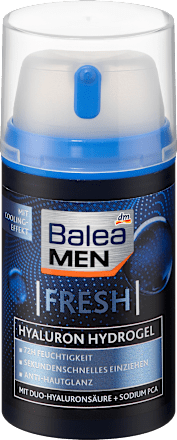 Balea MEN Gesichtscreme Fresh Hyaluron Hydrogel, 75 ml, Увлажняющий гидрогель для лица Fresh Hyaluron для уменьшения блеска, 75 мл