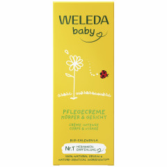 WELEDA Baby CALENDULA Pflegecreme Koerper & Gesicht, 75 ml, Детский питательный крем с календулой для тела и лица, 75 мл