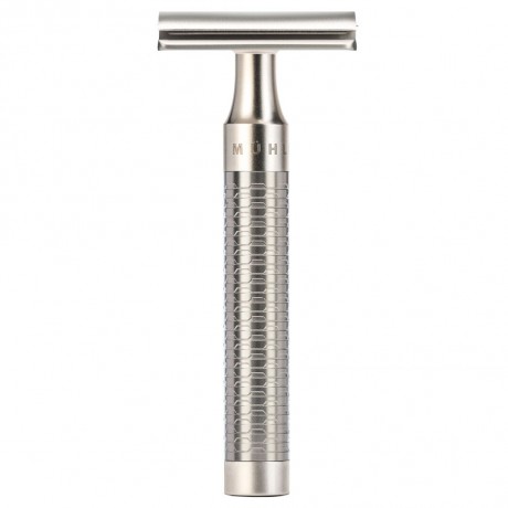Muhle Rocca 3 tlg. Rasierset Silvertip Fibre, Griff Edelstahl Бритвенный набор Rocca из 3 предметов Silvertip Fibre, ручка из нержавеющей стали