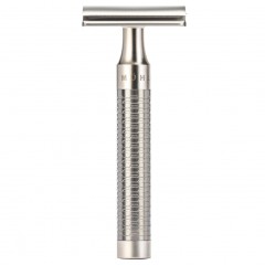 Muhle Rocca 3 tlg. Rasierset Silvertip Fibre, Griff Edelstahl  Бритвенный набор Rocca из 3 предметов Silvertip Fibre, ручка из нержавеющей стали