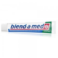 blend-a-med Krauter Clean Rundumschutz Zahnpasta 75ml, Зубная паста  Травяная свежесть защита от кариеса 24 часа, удаление налёта и укрепление эмали, 75 мл