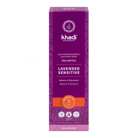 Khadi Naturkosmetik Shampoo Lavender Sensitive 200ml Шампунь Лаванда для чувствительной кожи 200мл