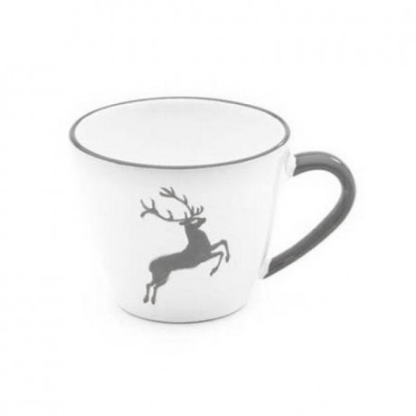 Gmundner Keramik Gmundner Keramik Grauer Hirsch Kaffee-Obertasse Gourmet 0,2 L / h: 7,5 cm Кофейная чашка Gmundner Ceramics Grey Deer Gourmet 0,2 л / высота: 7,5 см