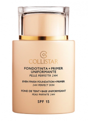 Collistar Even Finish Foundation, Коллистар База под макияж + тональное средство c SPF15, Nr. 3 Sand, 35 мл