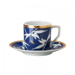 Rosenthal Rosenthal Heritage Turandot blue Espressoobertasse / Mokkaobertasse 0,07 L mit Untertasse 2-tlg. Rosenthal Heritage Turandot синяя чашка для эспрессо / чашка для мокко 0,07 л с блюдцем, 2 шт.