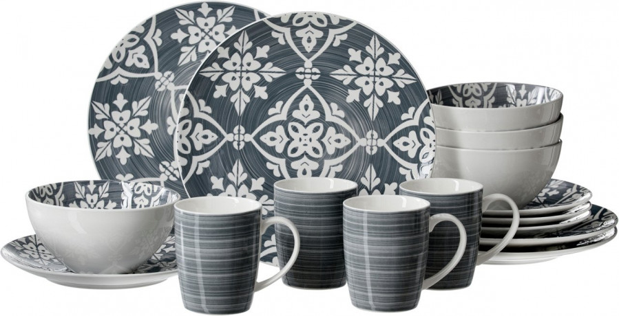 Ritzenhoff & Breker Ritzenhoff & Breker Kombiservice 16-tlg. SALINA grau Комбинированный сервиз Ritzenhoff &amp; Breker, 16 предметов. САЛИНА
