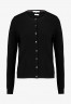 Tommy Hilfiger HERITAGE BUTTON UP CARDIGAN Cardigan black КАРДИГАН НА ПУГОВИЦАХ HERITAGE Кардиган черный