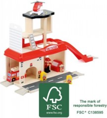 Small Foot Feuerwehrwache mit Zubehor Пожарное депо с аксессуарами
