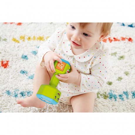 Mattel Fisher-Price Lernspass Baby Hantel mit Rassel Детская гантель Fisher-Price Learning Fun с погремушкой