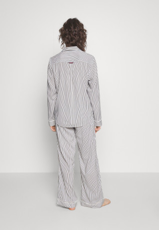 Tommy Hilfiger WOVEN PANTS Pyjama bottoms stripe beige ТКАНЫЕ БРЮКИ Пижамные штаны полоски бежевый
