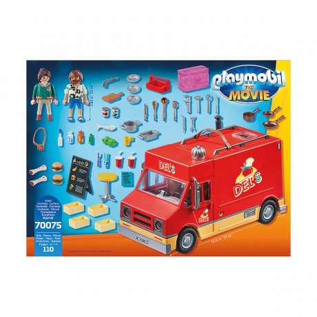 PLAYMOBIL PLAYMOBIL 70075 THE MOVIE Dels Food Truck PLAYMOBIL 70075 ФИЛЬМ Грузовик с едой Del's
