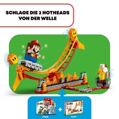 LEGO LEGO Super Mario 71416 Lavawelle-Fahrgeschaft  Erweiterungsset LEGO Super Mario 71416 Дополнительный набор «Поездка на лавовой волне»