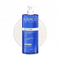 Uriage DS Hair 500ml Шампунь для чувствительной кожи головы регулирующий, против зуда и раздражения, мягкий дерматологический шампунь с термальной водой и эдельвейсом, 500 мл