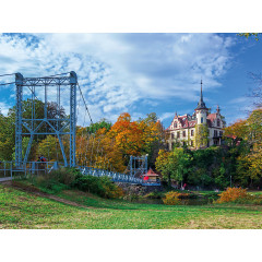 CALVENDO Puzzle CALVENDO Puzzle Die Hangebrucke in Grimma Пазл CALVENDO Puzzle Висячий мост в Гримме