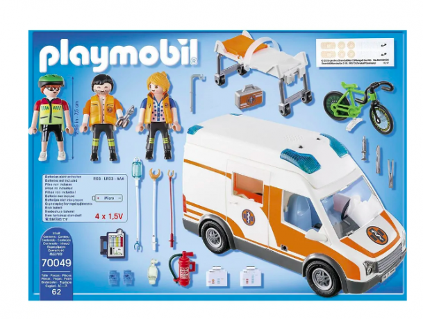 PLAYMOBIL 70049 скорая помощь со светом и звуком