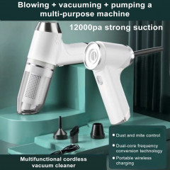 farfi farfi Akku-Handstaubsauger Mini tragbarer 3-in-1-Auto-Handstaubsauger, 75,00 W, starke Saugkraft,Sterilisation,Entstaubung Schwarz Беспроводной ручной пылесос Farfi, мини-портативный автомобильный ручной пылесос 3-в-1, 75,00 Вт, сильное всасывание, 