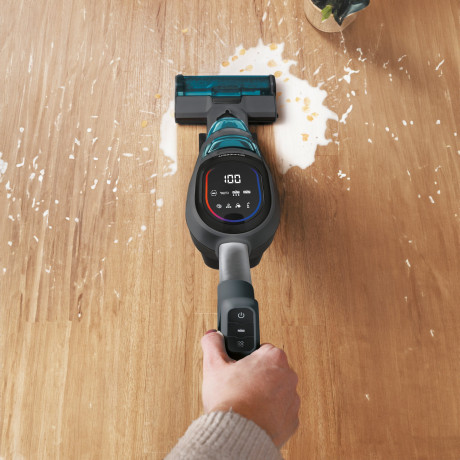 SCHNEIDER SCHNEIDER Nass-Trocken-Akkusauger Dual Expert, 150 W, Beutellos, HEPA 10 Filter, 78 dB, 680 ml Wassertank, 5200 mAh Akku schwarz Беспроводной пылесос SCHNEIDER для влажной и сухой уборки Dual Expert, 150 Вт, без мешка, фильтр HEPA 10, 78 дБ, рез