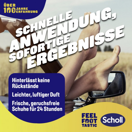 SCHOLL Fresh Step Antitranspirant Fuss Deo, 150 ml, Шолль Антиперспирант для ног, защита от пота и запаха, 150 мл