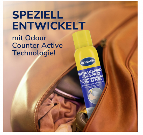 SCHOLL Fresh Step Antitranspirant Fuss Deo, 150 ml, Шолль Антиперспирант для ног, защита от пота и запаха, 150 мл
