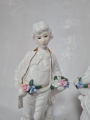 PMI Коллекционные Статуэтки &quot;Он и она&quot; с позолотой, 21см, Германия, 1960-70гг.