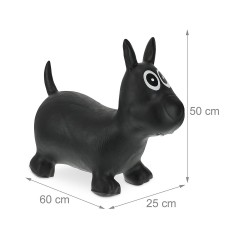 relaxdays Hupftier Hund schwarz Копытная собака черная