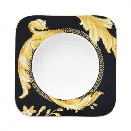 Rosenthal meets Versace Rosenthal Versace Vanity Suppenteller quadratisch 23 cm Rosenthal Versace Vanity Суповая тарелка квадратная 23 см