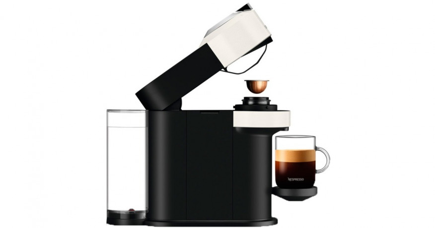 DeLonghi DeLonghi Nespresso Vertuo Next ENV 120.W, Kapselmaschine weiss/schwarz weiss, schwarz DeLonghi Nespresso Vertuo Next ENV 120.W, капсульная машина белый/черный