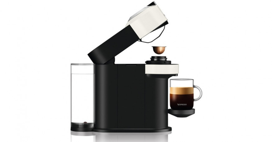 DeLonghi DeLonghi Nespresso Vertuo Next ENV 120.W, Kapselmaschine weiss/schwarz weiss, schwarz DeLonghi Nespresso Vertuo Next ENV 120.W, капсульная машина белый/черный