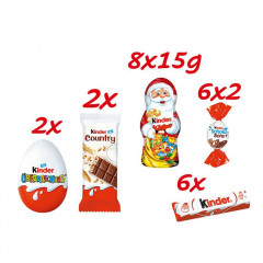 kinder Maxi Mix Adventskalender, 24 Tuerchen, 351 g, большой адвент-календарь kinder Maxi Mix, 24 окошка, 351 г