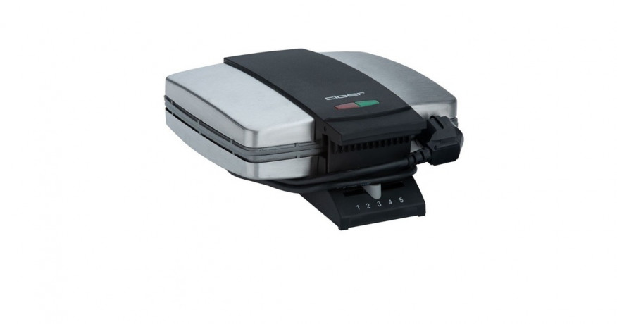 Cloer Cloer Brusseler Waffeleisen 1445 silber/schwarz, 930 Watt silber/schwarz Вафельница Cloer Brusseler 1445 серебристый/черный, 930 Вт