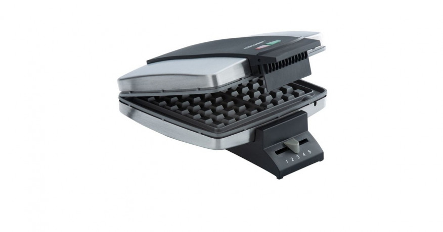 Cloer Cloer Brusseler Waffeleisen 1445 silber/schwarz, 930 Watt silber/schwarz Вафельница Cloer Brusseler 1445 серебристый/черный, 930 Вт