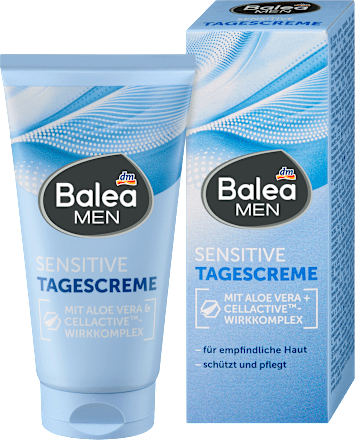 Balea MEN Gesichtscreme Sensitive, 75 ml, Дневной крем Sensitive для увлажнения чувствительной кожи лица, 75 мл