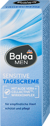 Balea MEN Gesichtscreme Sensitive, 75 ml, Дневной крем Sensitive для увлажнения чувствительной кожи лица, 75 мл