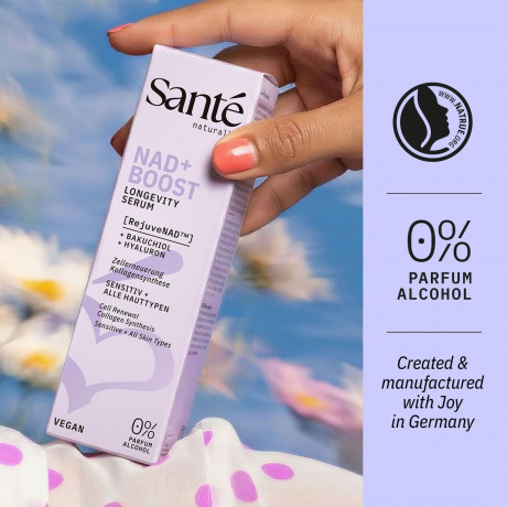 SANTE NAD + Boost Longevity Serum, 30 ml, Санте Сыворотка для лица NAD+ Boost Longevity с антивозрастной направленностью, 30 мл