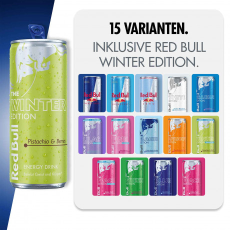 Red Bull Adventskalender 2026, Адвент-календарь Red Bull 2026, 24 банки энергетических напитков, 6 л