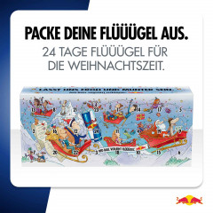 Red Bull Adventskalender 2026, Адвент-календарь Red Bull 2026, 24 банки энергетических напитков, 6 л