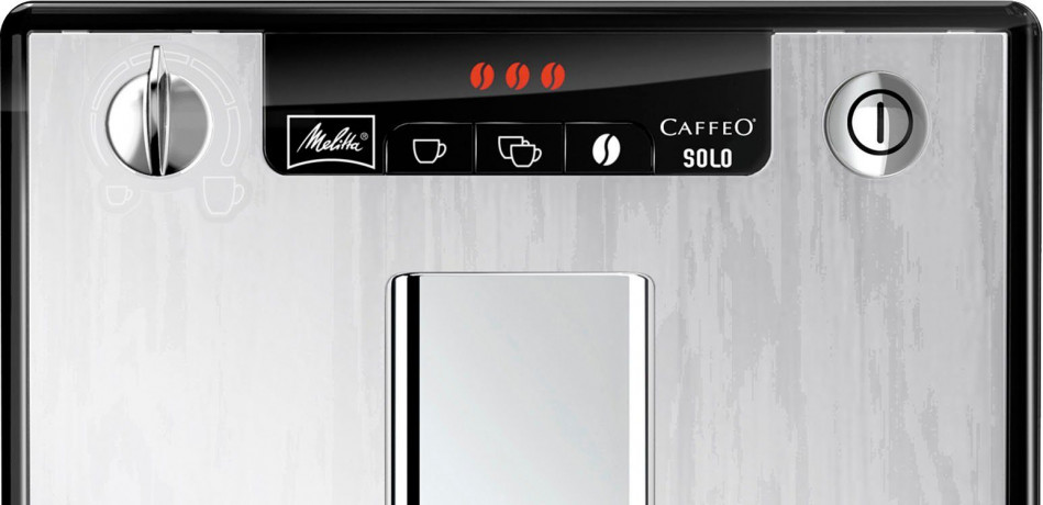 Melitta Melitta Kaffeevollautomat Solo E 950-111, Organic Silver, Perfekt fur Cafe creme Espresso, nur 20cm breit олностью автоматическая кофемашина Melitta Solo E 950-111, органическое серебро, идеально подходит для приготовления крем-эспрессо в кафе,
