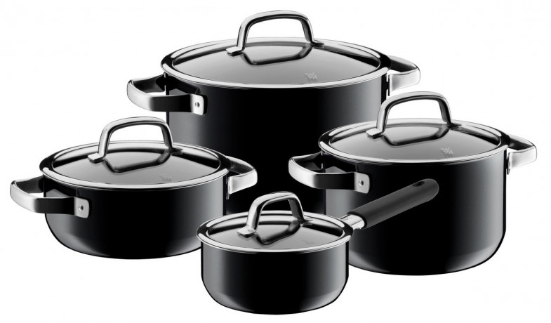 WMF WMF Topfset 4-tlg. FUSIONTEC MINERAL schwarz/ silber Набор кастрюль WMF, 4 шт. ФЬЮИОНТЕК МИНЕРАЛ