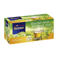 Messmer Фенхель-анис-тмин 50 г, 25 пакетиков