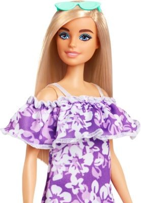 Mattel Barbie Loves Puppe im lila Blumenkleid Кукла Barbie Loves в фиолетовом цветочном платье
