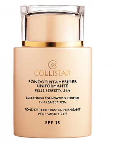 Collistar Even Finish Foundation, Коллистар База под макияж + тональное средство c SPF15, Nr. 4 Cookie, 35 мл
