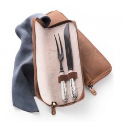 Robbe &amp; Berking Robbe &amp; Berking Martele - 150 g versilbert Tranchierset Frozen Black 2-tlg. Robbe &amp;amp; Berking Martele - Набор для резьбы по дереву 150 г посеребренный Frozen Black 2 предм.