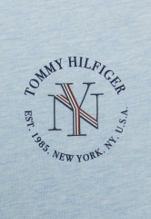 Tommy Hilfiger REGULAR NYC ROUNDALL  Basic T-shirt breezy blue heather REGULAR NYC ROUNDALL — Базовая футболка свежий голубой вереск