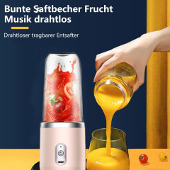 FeelGlad FeelGlad Akku-Smoothie-Maker Mini Smoothie Maker, Standmixer, Blender elektrisch Blau Аккумуляторная смузи-машина FeelGlad, мини-смузница, настольный миксер, электрический блендер