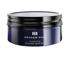 GRAHAM HILL Casino Shaving Soap Bar 85 г мыло для бритья мужское, кремовая пена, для чувствительной кожи
