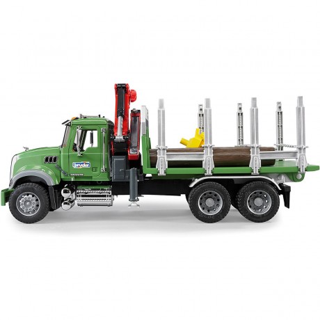 Bruder BRUDER 02824 Mack LKW Holztransporter mit Greifer 60cm Лесовоз BRUDER 02824 Mack с захватом 60см