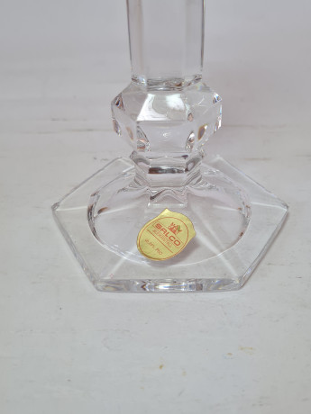 Подсвечник винтажный стеклянный Salco, 18,5x9см, Германия, 1960-70гг.