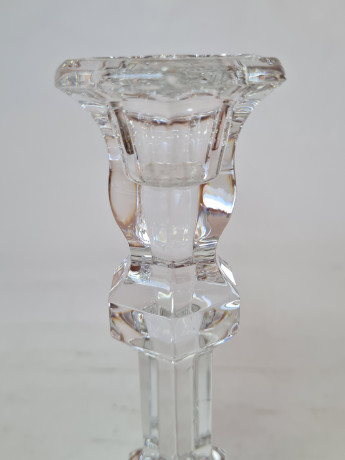 Подсвечник винтажный стеклянный Salco, 18,5x9см, Германия, 1960-70гг.