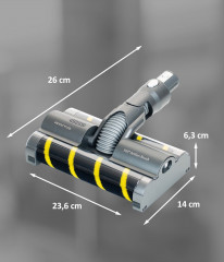 Genius Genius Akku-Bodenstaubsauger Genius Invictus X8 360° Hartboden-Elektroburste  Беспроводной пылесос Genius Invictus X8 электрическая щетка для твердых полов с поворотом на 360°