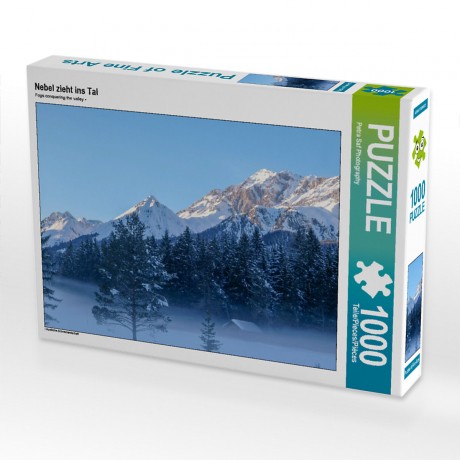 CALVENDO Puzzle CALVENDO Puzzle Nebel zieht ins Tal Пазл CALVENDO Puzzle Туман сгущается в долине